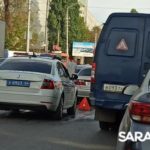 Тройная авария на Соколовой в Саратове создала длинную пробку