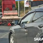 На кольце НИИ в Саратове грузовик столкнулся с иномарками