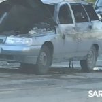 В Саратове сгорел автомобиль