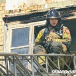 На Тулупной в Саратове горел балкон в пятиэтажке На Тулупной в Саратове горел балкон в пятиэтажке