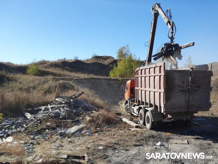 Саратовский регоператор ликвидировал две несанкционированные свалки в Гагаринском районе Саратовский регоператор ликвидировал две несанкционированные свалки в Гагаринском районе