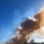 Саратовцы наблюдали клубы дыма с Московского шоссе