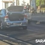У бывшего Дворца пионеров в Саратове из-за ДТП собралась пробка