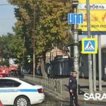 В Саратове из-за пожара перекрыта часть улицы Университетской