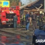 В Саратове из-за пожара перекрыта часть улицы Университетской