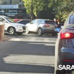 У ТЦ «Рубин» в Саратове столкнулись Nissan и «Лада»
