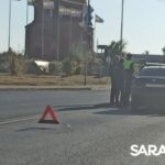 Тройное ДТП у старого аэропорта в Саратове создало пробку Тройное ДТП у старого аэропорта в Саратове создало пробку