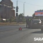 Тройное ДТП у старого аэропорта в Саратове создало пробку Тройное ДТП у старого аэропорта в Саратове создало пробку