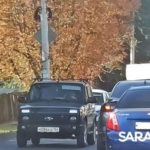 На Емлютина в Саратове многокилометровая пробка из-за ДТП с двумя иномарками