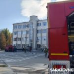 Потолок загорелся в учебном корпусе СГТУ