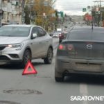 В Заводском районе Саратова столкнулись две иномарки