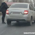У 3-й Советской больницы в Саратове многокилометровая пробка из-за ДТП