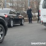 У 3-й Советской больницы в Саратове многокилометровая пробка из-за ДТП