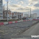 В Саратове на трамвайном маршруте №8 подрядчик переделывал работу