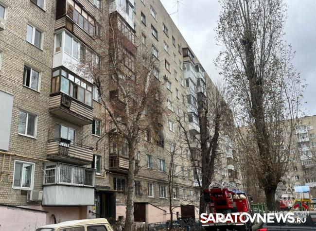 Пенсионерка пострадала на пожаре в девятиэтажке у театра драмы в Саратове Пенсионерка пострадала на пожаре в девятиэтажке у театра драмы в Саратове