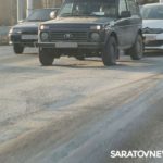 У Трофимовского моста в Саратове произошло тройное ДТП