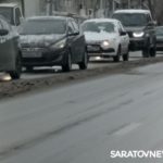 «ГАЗель» с иномаркой создали пробку на Чернышевского в Саратове