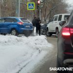 «УАЗ Патриот» влетел в Ford на Большой Горной в Саратове
