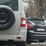 «УАЗ Патриот» влетел в Ford на Большой Горной в Саратове