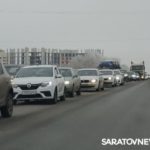 Две иномарки блокировали движение на Усть-Курдюмской в Саратове