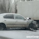 «ГАЗель» вылетела на обочину на 50 лет Октября в Саратове «ГАЗель» вылетела на обочину на 50 лет Октября в Саратове