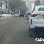 Авария на Вольском тракте парализовала две полосы в сторону Саратова