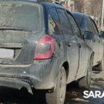 У ТЦ «Город» в Саратове столкнулись три «Лады»