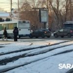 ДТП на Московской в Саратове затрудняет движение транспорта ДТП на Московской в Саратове затрудняет движение транспорта