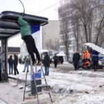 В Саратове на участке скоростного трамвая №9 проехал «Львенок» В Саратове на участке скоростного трамвая №9 проехал «Львенок»