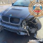 Трактор и две иномарки столкнулись у Балакова
