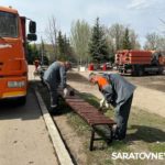Энергетики навели чистоту в Парке Победы накануне его юбилея