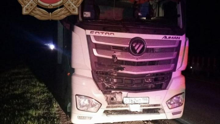 Ночью пешеход погиб под колёсами грузовика в Калининском районе Ночью пешеход погиб под колёсами грузовика в Калининском районе