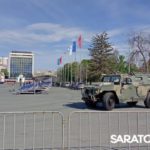 На Театральной площади Саратова репетируют парад Победы