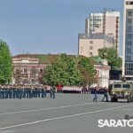 На Театральной площади Саратова репетируют парад Победы