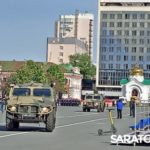 На Театральной площади Саратова репетируют парад Победы