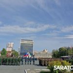 На Театральной площади Саратова репетируют парад Победы