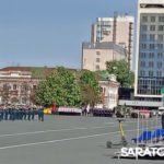 На Театральной площади Саратова репетируют парад Победы