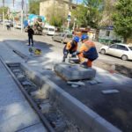 В Саратове реконструкция маршрута № 9 идет круглосуточно В Саратове реконструкция маршрута № 9 идет круглосуточно