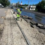 В Саратове реконструкция маршрута № 9 идет круглосуточно В Саратове реконструкция маршрута № 9 идет круглосуточно