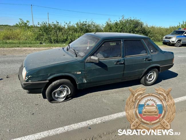 В массовом ДТП в Балаковском районе пострадал водитель иномарки В массовом ДТП в Балаковском районе пострадал водитель иномарки