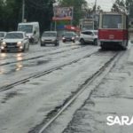 ДТП блокировало движение трамваев на Танкистов в Саратове ДТП блокировало движение трамваев на Танкистов в Саратове