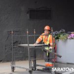 В Саратове на проспекте Столыпина начали реставрировать сгоревшую гостиницу «Россия»
