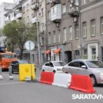 В Саратове на проспекте Столыпина начали реставрировать сгоревшую гостиницу «Россия»
