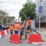 В Саратове на проспекте Столыпина начали реставрировать сгоревшую гостиницу «Россия»