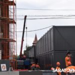 В Саратове на проспекте Столыпина начали реставрировать сгоревшую гостиницу «Россия»