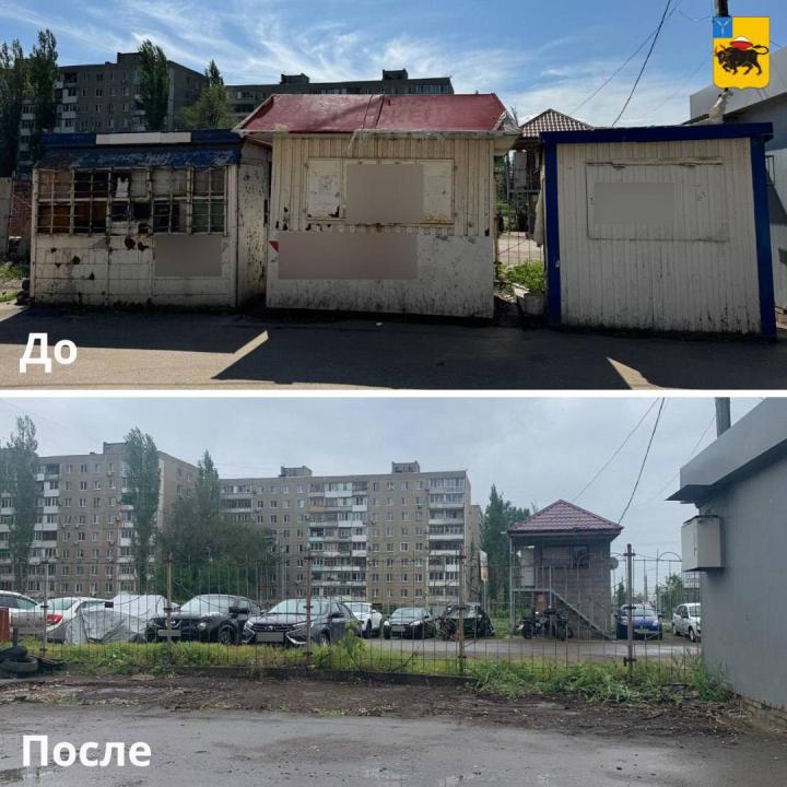 В Энгельсе продолжают сносить незаконные ларьки и рекламу — демонтированы десятки объектов