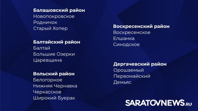 В Саратовской области утвердили список из 154 опорных населенных пунктов В Саратовской области утвердили список из 154 опорных населенных пунктов