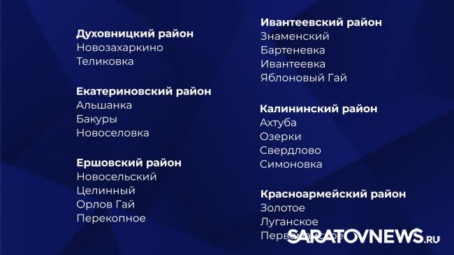 В Саратовской области утвердили список из 154 опорных населенных пунктов В Саратовской области утвердили список из 154 опорных населенных пунктов
