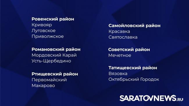 В Саратовской области утвердили список из 154 опорных населенных пунктов В Саратовской области утвердили список из 154 опорных населенных пунктов