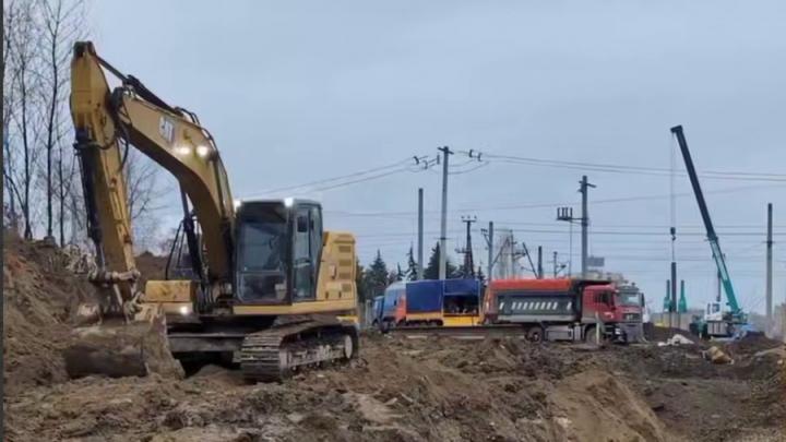 На стройке путепровода на Сокурском тракте будут использовать подогрев На стройке путепровода на Сокурском тракте будут использовать подогрев